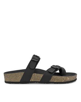 underroute Round-Toe Slip-On Strappy Sandals-picture-31