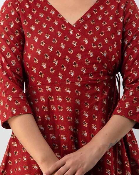 Ladies Frock Style Kurtis at Rs 400 | Angrakha Style Kurti in Jaipur | ID:  4350106288