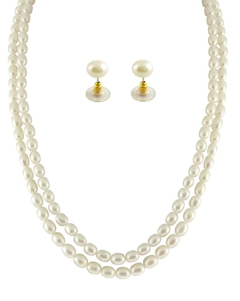 Two layered store pearl necklace