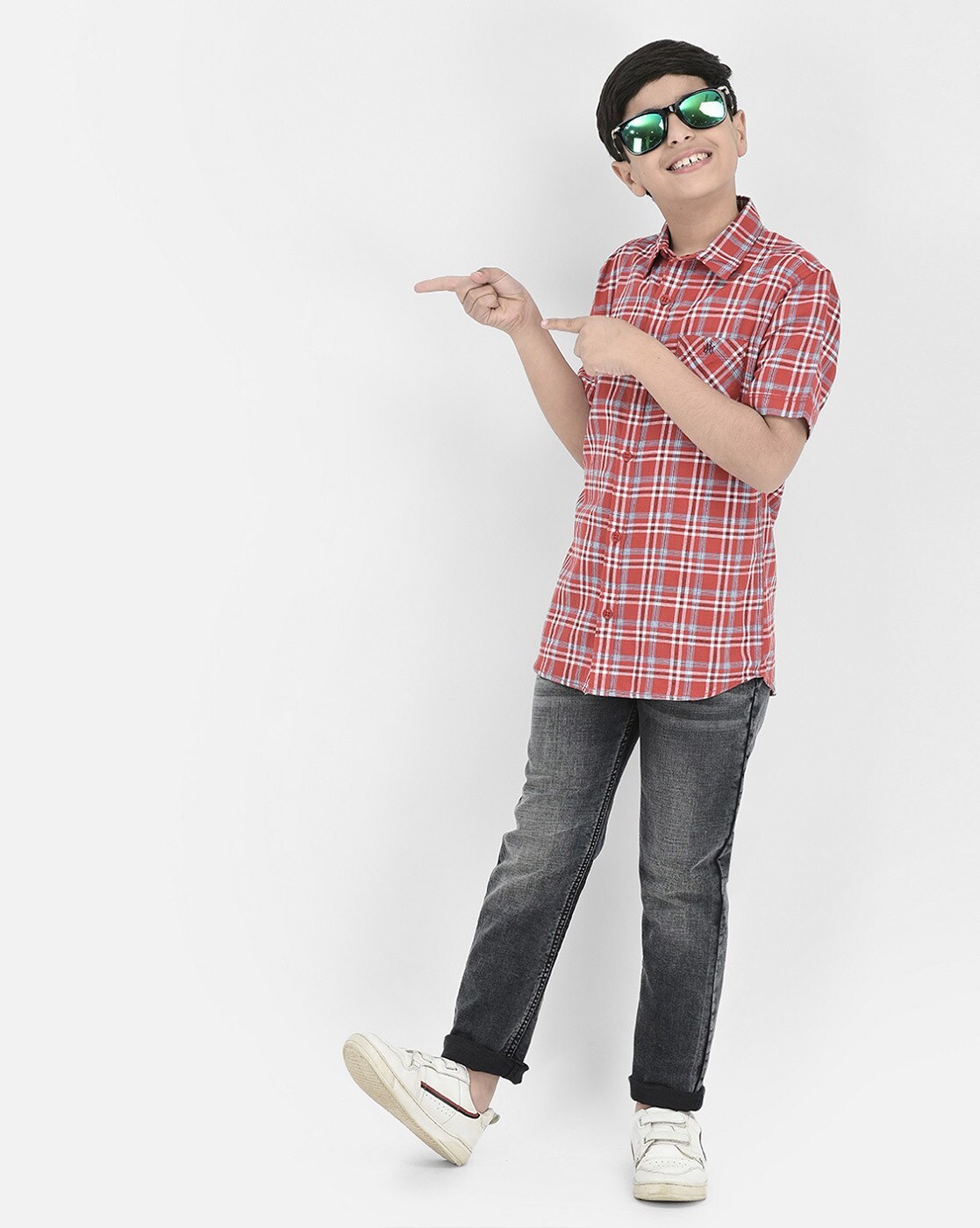 Buy Juscubs Checked Shirt with Patch Pockets at Redfynd