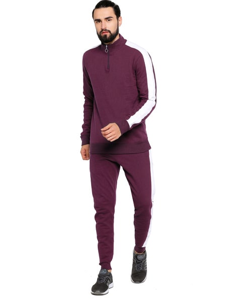 Maroon nike clearance tracksuit