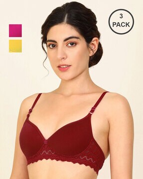 Pack of 4 Non-Padded Bras