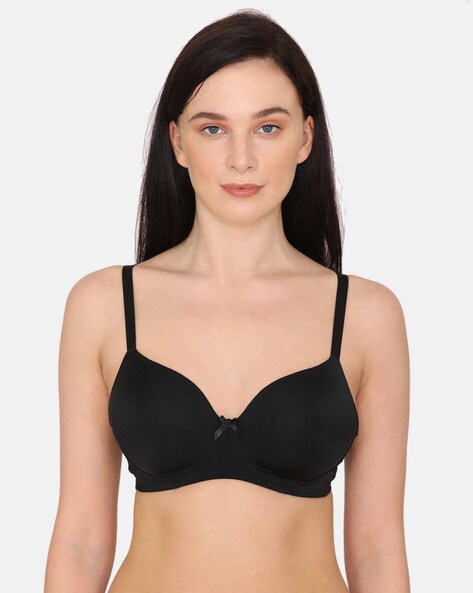 Buy Nykd by Nykaa Breathe Cotton Padded Wired T-Shirt Bra 3/4th Coverage -  Pink NYB001 online