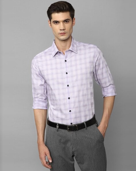 Louis Philippe Checked Slim Fit Shirt