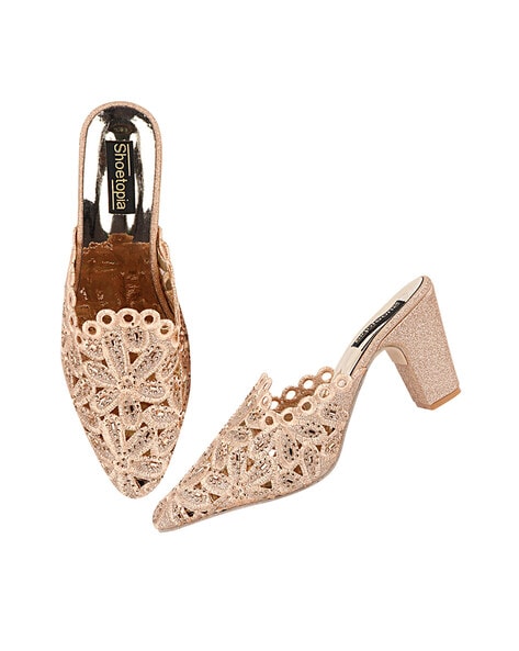 Union Rhinestone Block Heel Sandal - Women's Shimmering Dress Shoes -  ShopperBoard