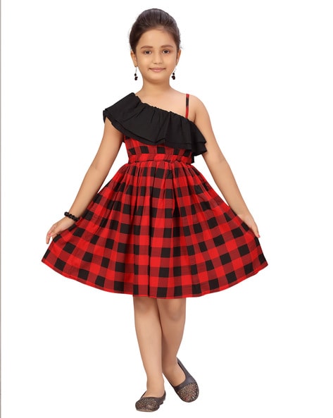 Girl Kids Cotton Fancy Frocks at Rs 110/piece in Habra | ID: 23156302697