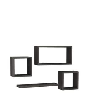 Set of 4 Wooden Wall Shelves-image-26