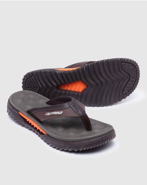 Buy Brown Flip Flop Slippers for Men by SOLETHREADS Online