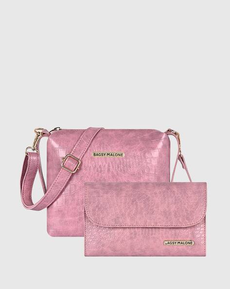 BAGSY MALONE Reptilian Pattern Sling Bag with Wallet