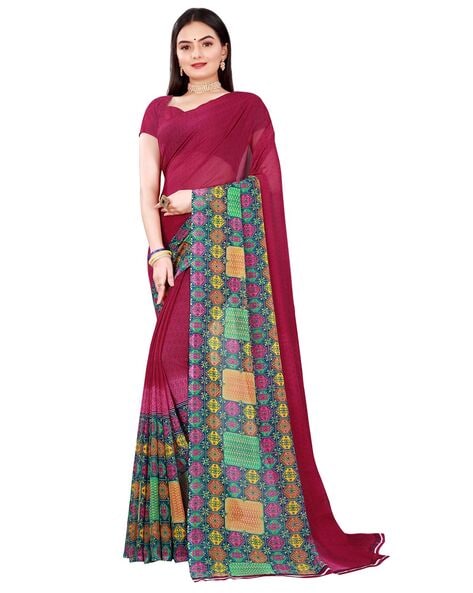 Buy Beige Sarees for Women by Florence Online | Ajio.com