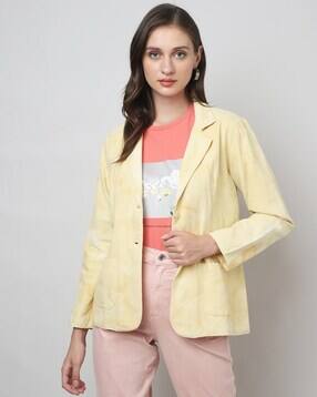 Tie & Dye Single-Breasted Blazer