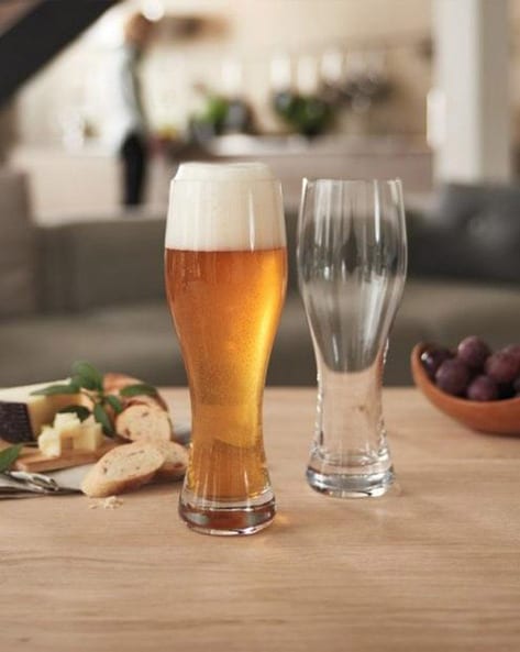 Badge Beer Glass Set of 2 Clear / Os