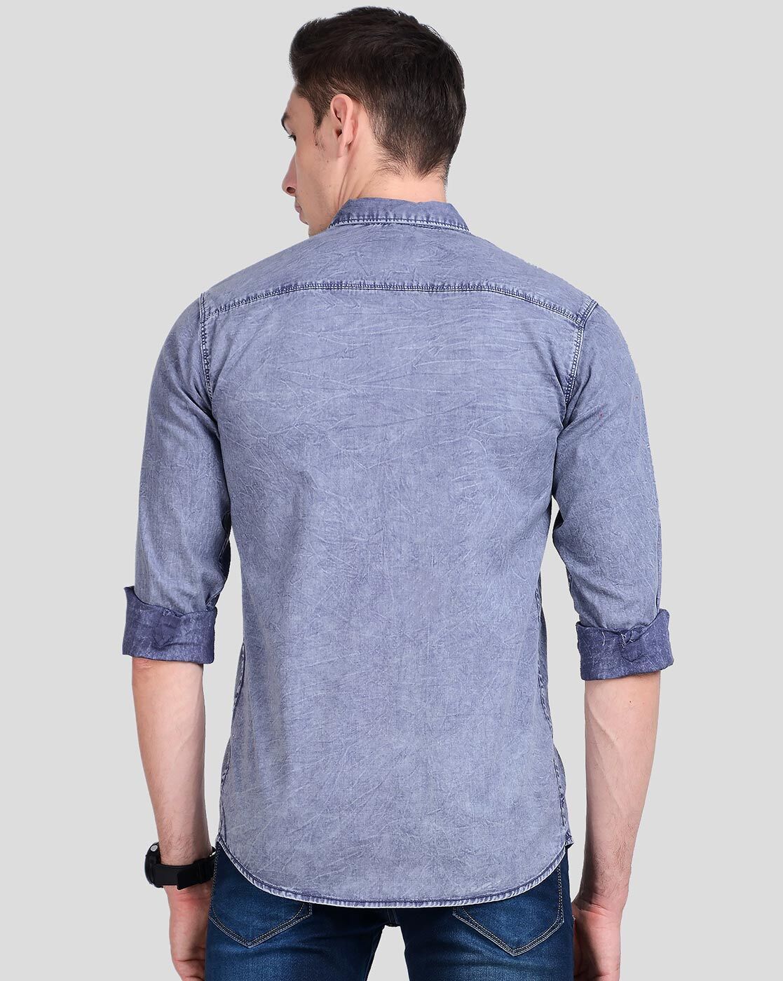 Buy Navy Shirts for Men by K LARA Online | Ajio.com
