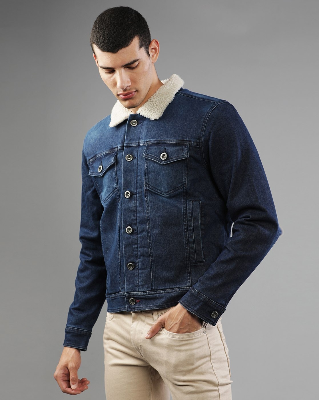 Buy Indigo Blue Jackets & Coats for Men by TRENDYOL Online | Ajio.com