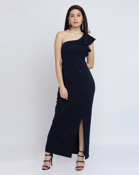 Auril Off Shoulder Side Cut Dress - M | Dress cuts, Off shoulder, Side cuts