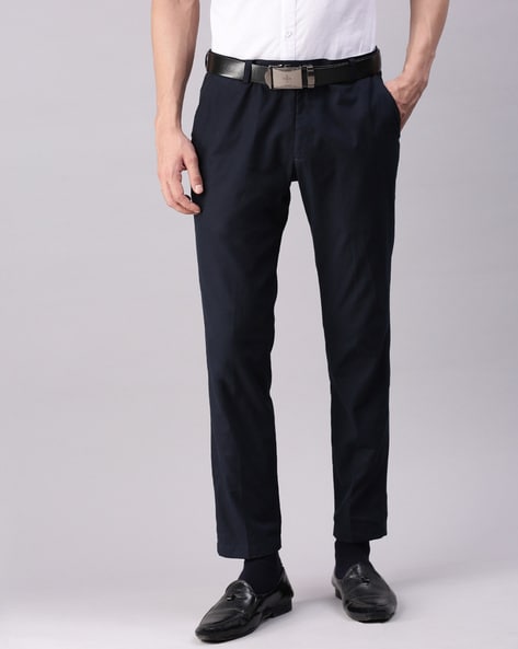 Buy Blue Trousers & Pants for Men by INDIAN TERRAIN Online | Ajio.com