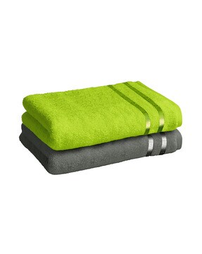 Story@Home Blue Cotton 450 GSM Small Bath Towel - Set of 4