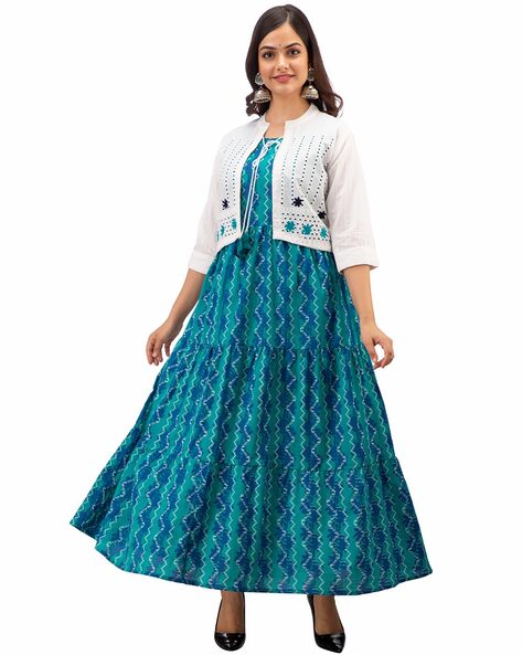 Blue and white combination suit's design / simple and stylish blue and white  combination dresses - YouTube | Combination dresses, Indian dresses, Suits  design
