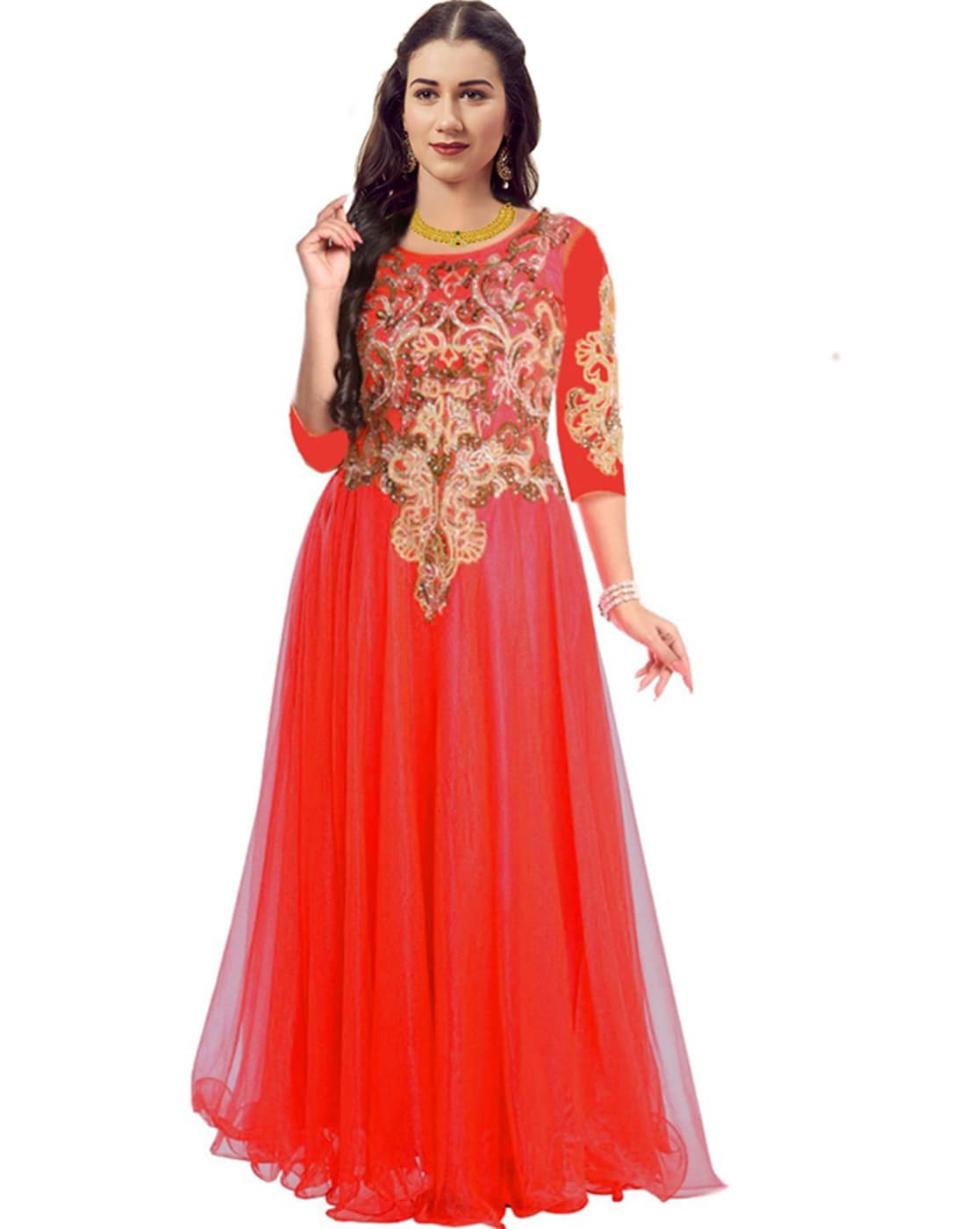 Imported net Fancy Gown at Rs 5975 in Delhi | ID: 14813036530
