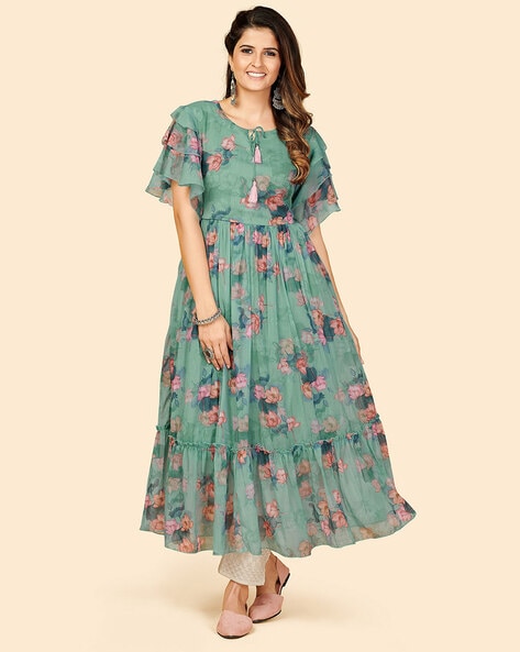Long Umbrella Gown Dress With Umbrella Sleeves  A Line Umbrella frock Dress  cutting  stitching  YouTube