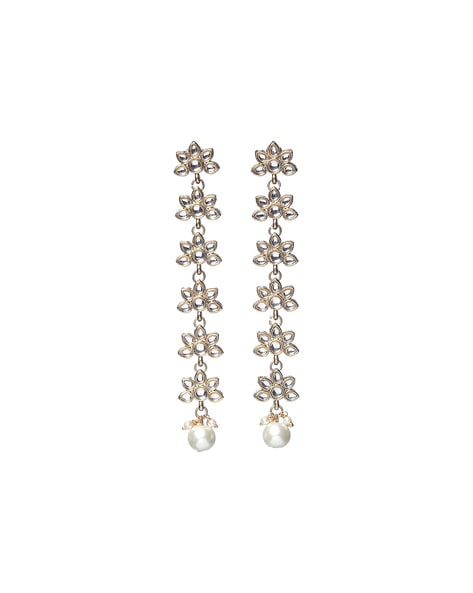 Lyla Gold Drop Earrings with White Topaz | AW23 | V by Laura Vann – V By  Laura Vann