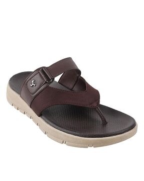 mochi dark brown thong sandals