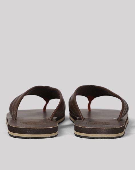 Buy Brown Flip Flop Slippers for Men by WOODLAND Online Ajio