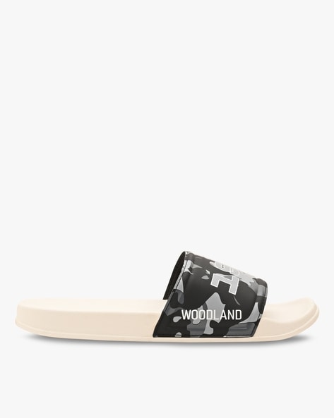 Men Brand Print Slides