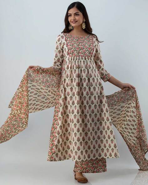 Gulmohar Jaipur Women Printed Ethnic Dress Kurta - Buy Gulmohar Jaipur  Women Printed Ethnic Dress Kurta Online at Best Prices in India |  Flipkart.com