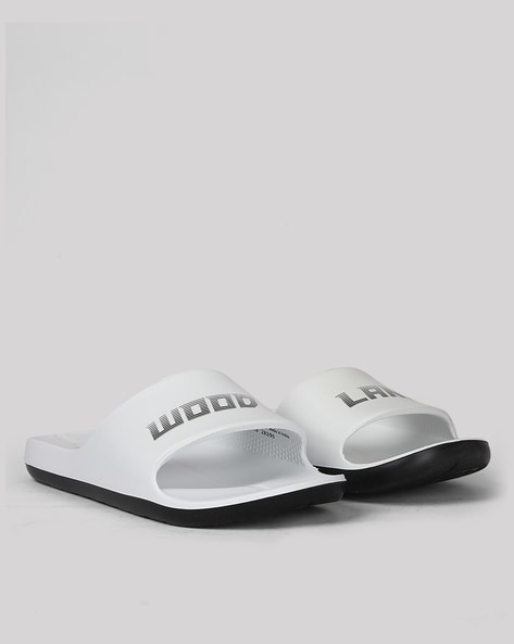 Mens discount sliders white