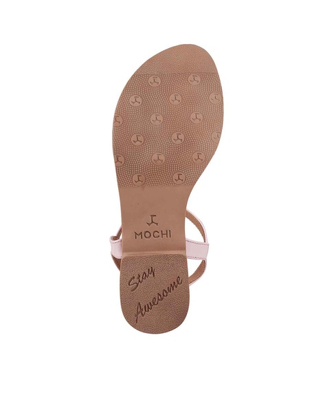 Buy Pink Flat Sandals for Women by Mochi Online