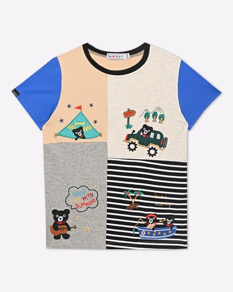 Noddy Colourblock Round-Neck T-Shirt