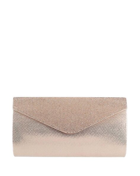TED BAKER BAILIEY Rose Gold Glitter Large Clasp Matinee Purse leather  bobble bn £80.00 - PicClick UK