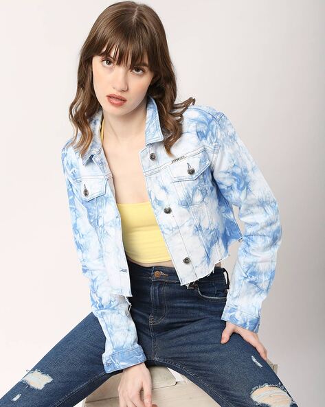 Tie dye moto on sale jacket