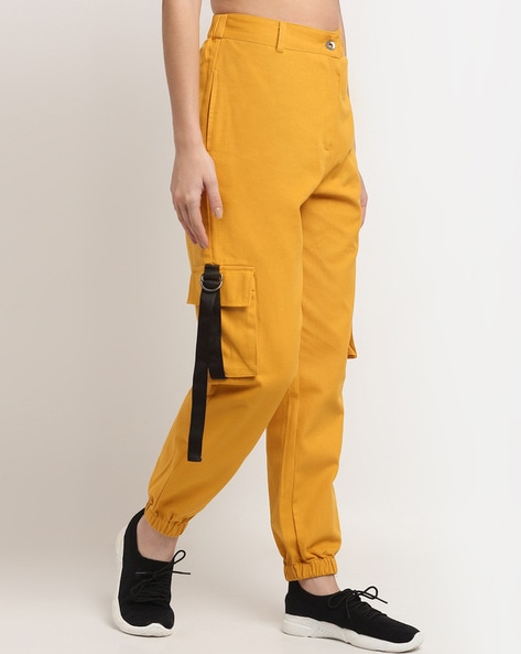 Rare Rabbit casualtrousers  Buy Rare Rabbit Solid Yellow Casual Trousers  Online  Nykaa Fashion