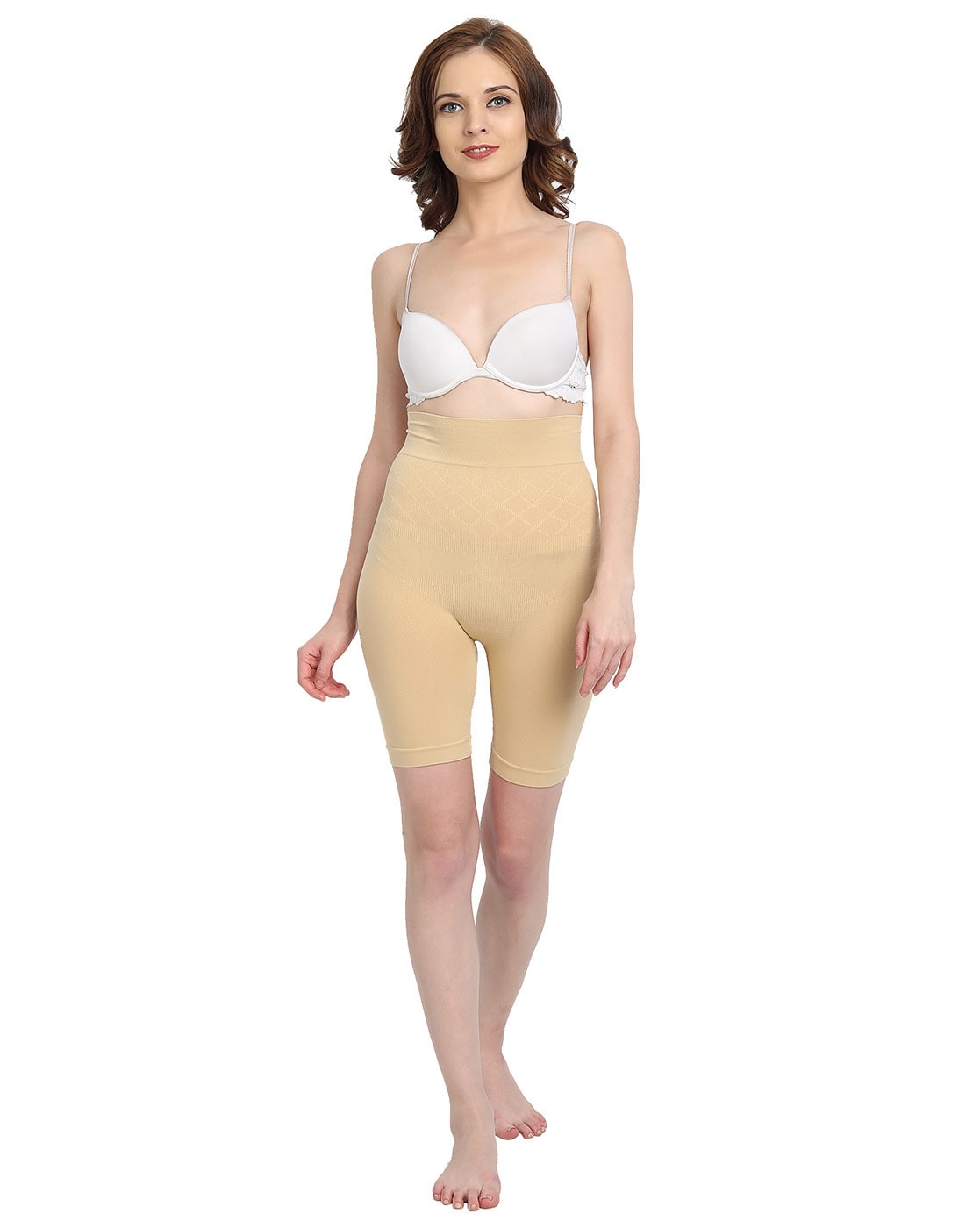Buy online Beige Cotton Blend Shaper Brief Shapewear from lingerie for  Women by Uncle Charming for ₹349 at 50% off