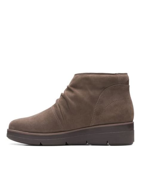 Clarks wedge heel clearance boots