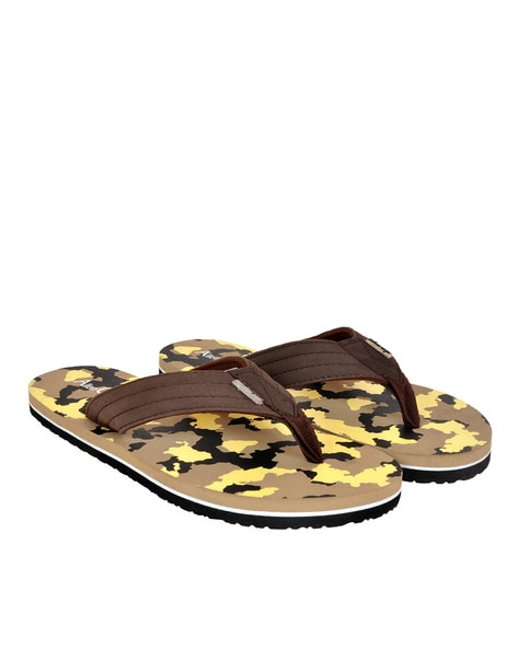 Camouflage Print Thong Style Flip Flops