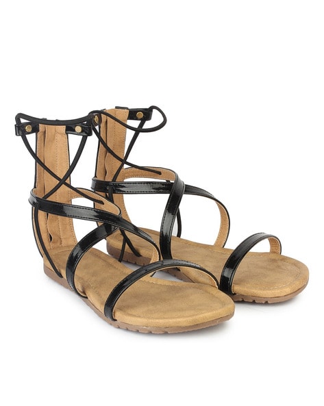 Criss cross best sale gladiator sandals