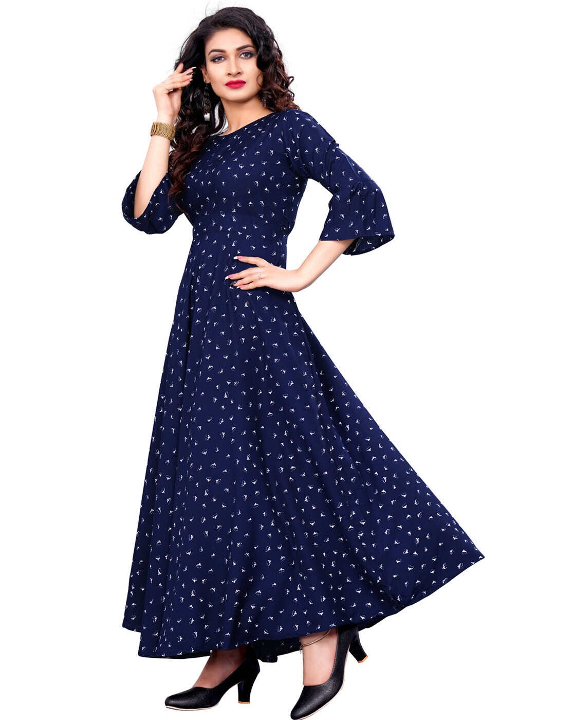 Ladies Dress- Buy Ladies Printed Cotton Dress Online India- Idaho Clothing