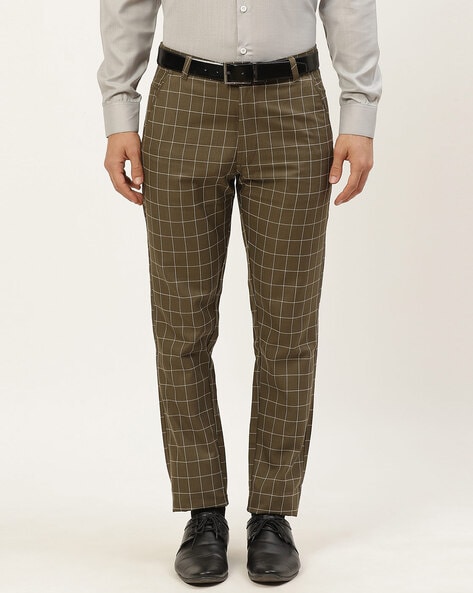 Sankuanz Green Check Trousers Sankuanz