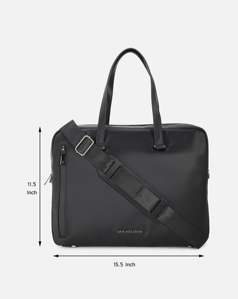 Van heusen black outlet laptop bag