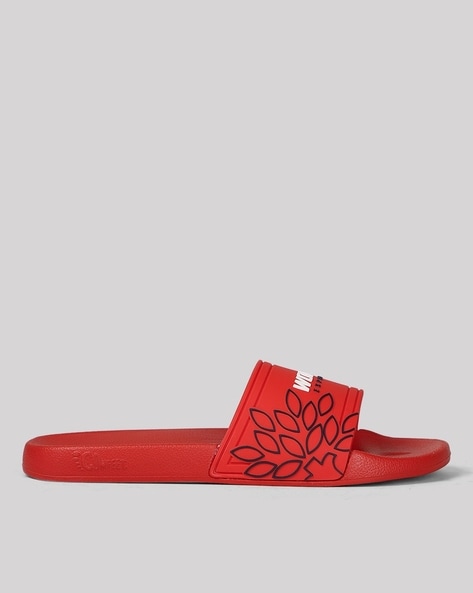 Buy Red Flip Flop Slippers for Men by WOODLAND Online Ajio