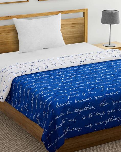 Reversible Comforters Navy Blue & Sky Blue