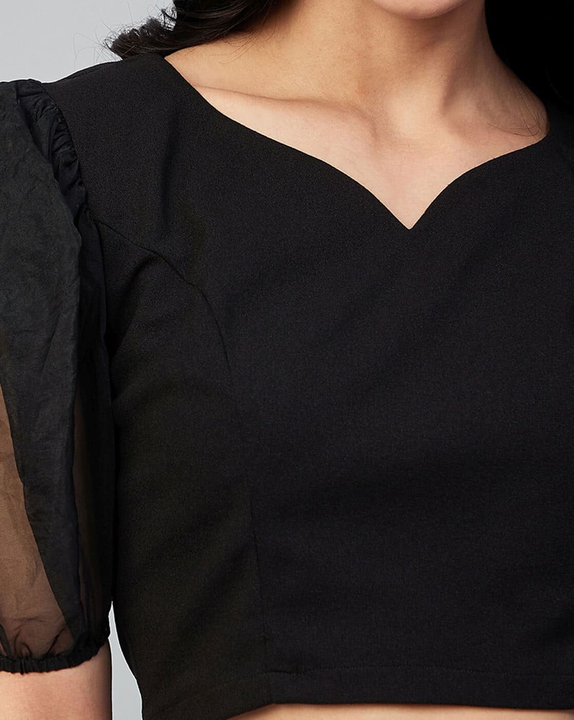 Buy Black Tops for Women by MARIE CLAIRE Online | Ajio.com