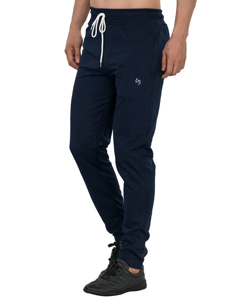 Buy Men Straight Track Pants With Contrast Piping Online At, 48% OFF