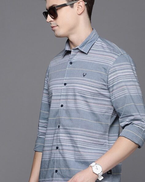 Allen solly 2024 grey shirt