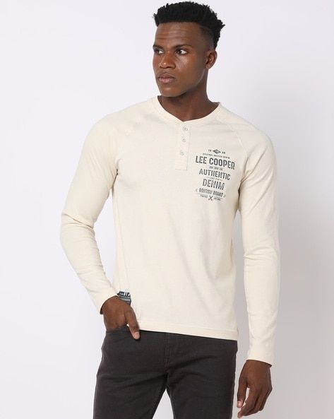 Off white shop henley shirt