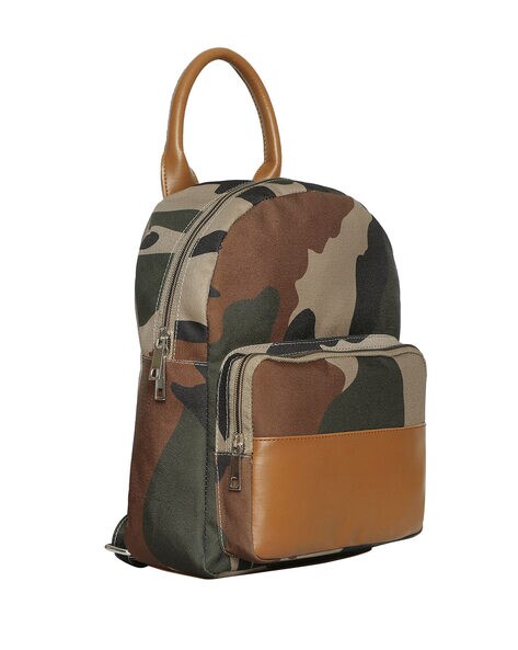 DIOR HOMME Camouflage purse Backpack Leather Green | eBay