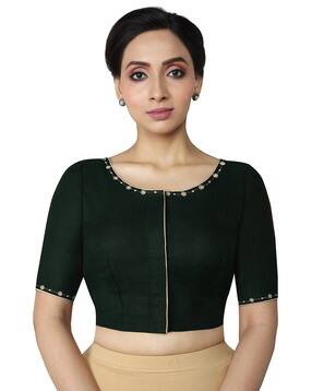 rene Front-Open Blouse with Embroidery-picture-18